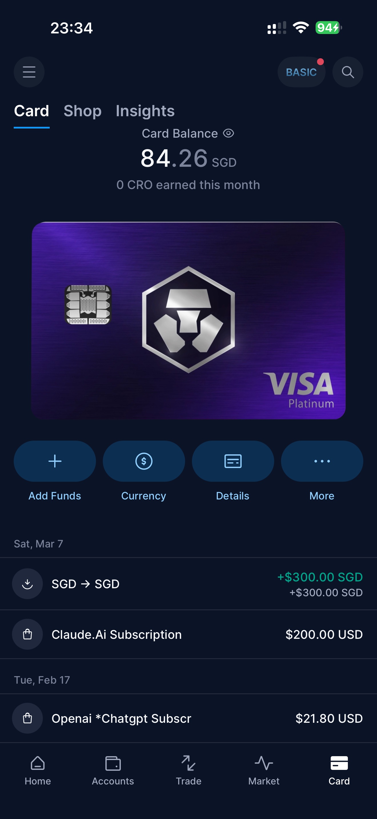 Crypto.com 卡片 App