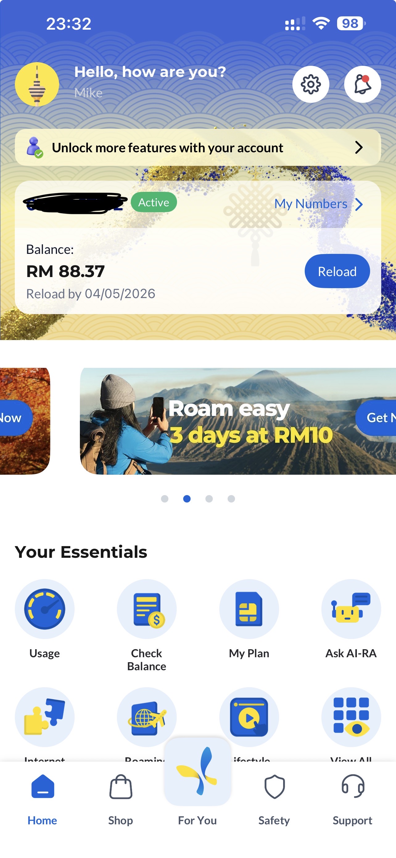 Digi 旅遊 SIM 卡